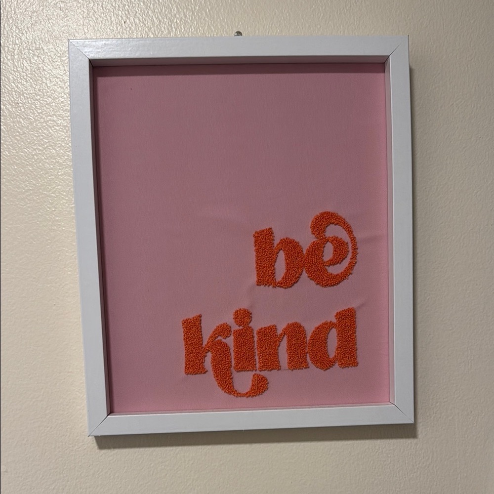 be kind wall art